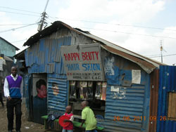 A Kiberan hairdressers