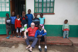 John and some of the kids at Cheryl's
