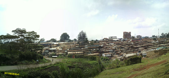 First view of Kibera slum