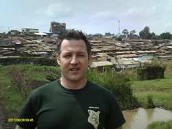My fat head blocking out half of Kibera!